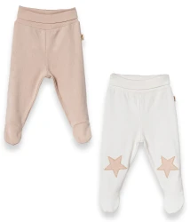 Pantaloni BabyCosy Beige & Ivory, 2 buc. (1-3L) cumpăra în Chișinau. Foto 1