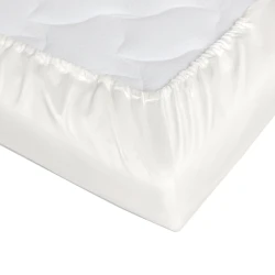 Cearsaf de pat pe elastic Perina Sateen Premium Ivory, 120x60 cm cumpăra în Chișinau. Foto 5
