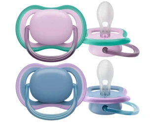 Suzeta ortodontică din silicon Philips Avent Ultra Air Girl Pink & Blue (6-18 luni), 2 buc. cumpăra în Chișinau. Foto 1