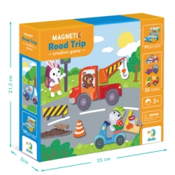 Set de creație Dodo Joc magnetic Aventuri pe drum, 1 tablă magnetică, 26 elemente cumpăra în Chișinau. Foto 4