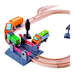 Set de cale ferată Hape Crossing & Crane – tren de marfă cu macara cumpăra în Chișinau. Foto 2