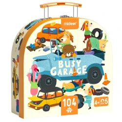 Пазл Mideer Busy Garage, 104 элементов купить в Кишиневе. Фото 1