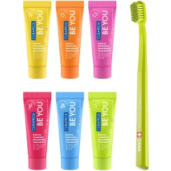Набор зубная паста Curaprox Be You Six Taste, 6 шт. + зубная щётка Ultra Soft (12 лет+) купить в Кишиневе. Фото 8
