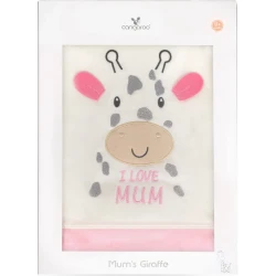 Păturică Moni Mums Giraffe Pink, 100x90 cm cumpăra în Chișinau. Foto 3