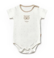 Body cu mânecă scurtă BabyCosy Ivory & Ecru, 2 buc. (12-18L) cumpăra în Chișinau. Foto 2