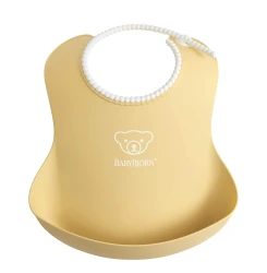 Слюнявчик из силикона BabyBjorn powder Yellow, 2 шт купить в Кишиневе. Фото 3