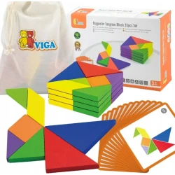 Игровой набор Viga Magnetic Tangram, 35 шт. купить в Кишиневе. Фото 8