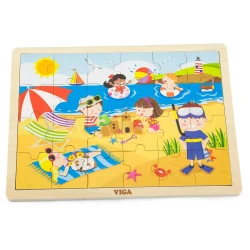 Деревянные пазлы Viga Season Summer, 24 элементов купить в Кишиневе. Фото 2
