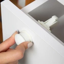 Set 15 protecții magnetice pentru mobilier BabyJem White cumpăra în Chișinau. Foto 2