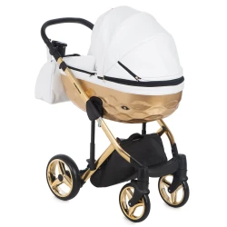 Carucior 2 in 1 Adamex Chantal Star White Gold cumpăra în Chișinau. Foto 8