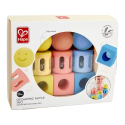 Набор погремушек Hape Geometric Rattle Trio, 9 предметов купить в Кишиневе. Фото 5
