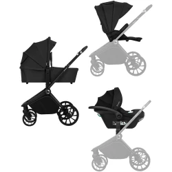 Carucior 3 in 1 Lionelo Mika Plus Black Onyx cumpăra în Chișinau. Foto 2