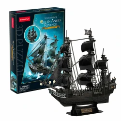 Puzzle 3D Cubic Fun Corabia piraților Răzbunarea Reginei Anne, 100 elemente cumpăra în Chișinau. Foto 1