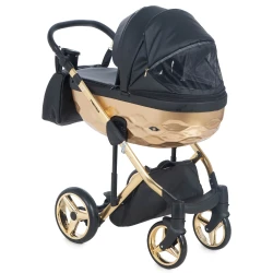 Carucior 2 in 1 Adamex Chantal Star Black Gold cumpăra în Chișinau. Foto 14