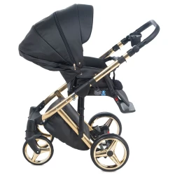 Carucior 2 in 1 Adamex Chantal Star Black Gold cumpăra în Chișinau. Foto 8