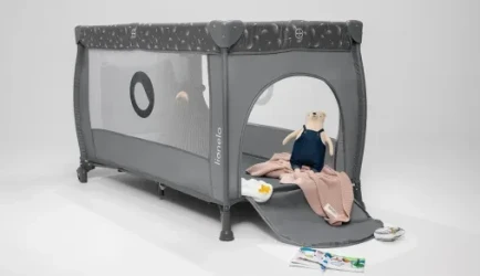 Patut pliabil Lionelo Stefi Plus Grey White cumpăra în Chișinau. Foto 8