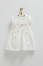 Rochiță cu mânecă scurtă Caramell Little Girl Ivory & Ecru (12-18L) cumpăra în Chișinau. Foto 1
