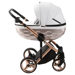 Carucior 2 in 1 Adamex Chantal Star White Rose Gold cumpăra în Chișinau. Foto 3