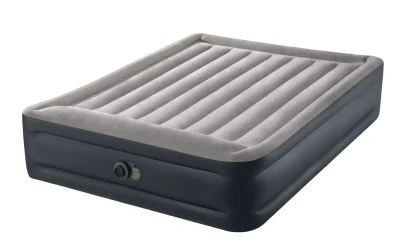 Надувной матрас Intex Velur Queen Deluxe Pillow Rest с изголовьем и встроенным электрическим насосом 220 В купить в Кишиневе. Фото 1