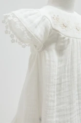 Платье с коротким рукавом Caramell Smile Ivory (9-12М) купить в Кишиневе. Фото 2