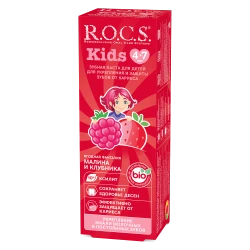 Pastă de dinți R.O.C.S. Kids Zmeură și căpșuni (4-7 ani) cumpăra în Chișinau. Foto 2