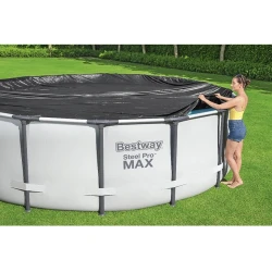 Тент для бассейна Bestway 58036, для круглых бассейнов 305 см, чёрный купить в Кишиневе. Фото 3