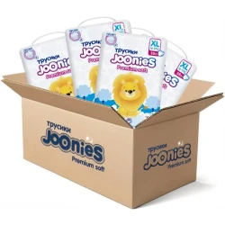 Подгузники-трусики Joonies Premium Soft Mega Box XL (12-17 кг), 152 шт. купить в Кишиневе. Фото 1