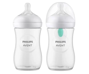 Набор бутылочек для кормления из полипропилена Philips Avent Natural Response AirFree, 125 мл, 260 мл, 4 шт. купить в Кишиневе. Фото 2