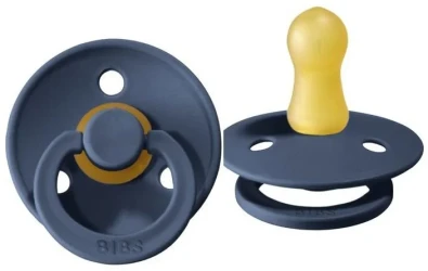 Круглая латексная пустышка Bibs Colour Steel Blue, размер S (0-6 месяцев) купить в Кишиневе. Фото 1