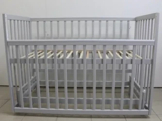 Комплект: Кроватка Kuzya Cristina Grey + Матрас Kuzya 120x60 + Постельное бельё 8 предметов PernaMea Confort купить в Кишиневе. Фото 9