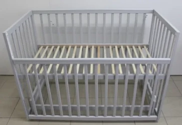 Комплект: Кроватка Kuzya Cristina Grey + Матрас Kuzya 120x60 + Постельное бельё 8 предметов PernaMea Confort купить в Кишиневе. Фото 10