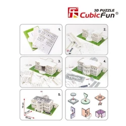 Puzzle 3D Cubic Fun The White House, 64 elemente cumpăra în Chișinau. Foto 4