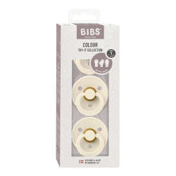Пустышка анатомическая, круглая и симметричная латексная Bibs Colour Try It Ivory (0-6 мес), 3 шт. купить в Кишиневе. Фото 6
