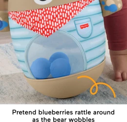 Jucărie zornăitoare Fisher Price Forest Bat & Wobble Inflatable Bear cumpăra în Chișinau. Foto 3