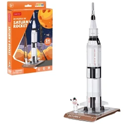 Puzzle 3D Cubic Fun Saturn V Rocket, 24 piese cumpăra în Chișinau. Foto 1
