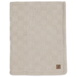 Păturică Jollein Box Knit GOTS Warm Sand/Velvet, 75x100 cm cumpăra în Chișinau