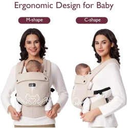 Кенгуру Momcozy PureHug Cotton Khaki купить в Кишиневе. Фото 6