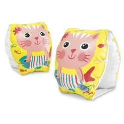 Нарукавники для плавания Intex Happy Kitten Yellow купить в Кишиневе. Фото 1