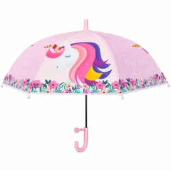 Umbrelă pentru copii New World Unicorni, roz cumpăra în Chișinau. Foto 1