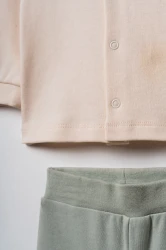 Пижама BabyCosy Green & Ecru (18-24М) купить в Кишиневе. Фото 4