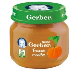 Пюре Gerber Tыквa (5 мес+), 80 г купить в Кишиневе. Фото 1