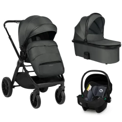 Carucior 3 in 1 KikkaBoo Tiffany Dark Grey cumpăra în Chișinau. Foto 1