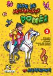 Книга Блок заданий. Пони с наклейками 2 купить в Кишиневе. Фото 1