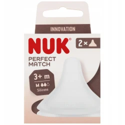 Tetina din silicon NUK Perfect Match cu flux mediu (3+ luni), 2 buc. cumpăra în Chișinau. Foto 2