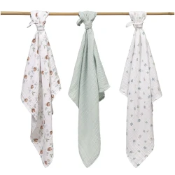 Pelinci din bumbac BabyOno Extra Soft Mint (70x70 cm), 3 buc. cumpăra în Chișinau. Foto 3