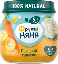 Пюре ФрутоНяня цветная капуста-кукуруза-морковь (5 месяцев+), 80 г купить в Кишиневе. Фото 1