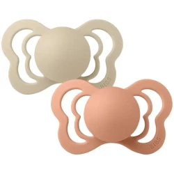 Анатомические силиконовый соски Bibs Couture Vanilla & Peach (0-6 мес.), 2 шт. купить в Кишиневе. Фото 1