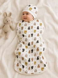 Комплект кокон + шапочка PernaMea Cat Ivory (0-3М) купить в Кишиневе. Фото 2