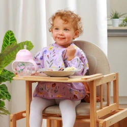 Полиэстеровый слюнявчик BabyOno Garden Розовый купить в Кишиневе. Фото 3