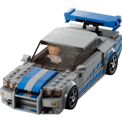 Set construcție Lego Speed ​​Champions 2 Fast 2 Furious Nissan Skyline GT-R (R34), 319 elemente cumpăra în Chișinau. Foto 4
